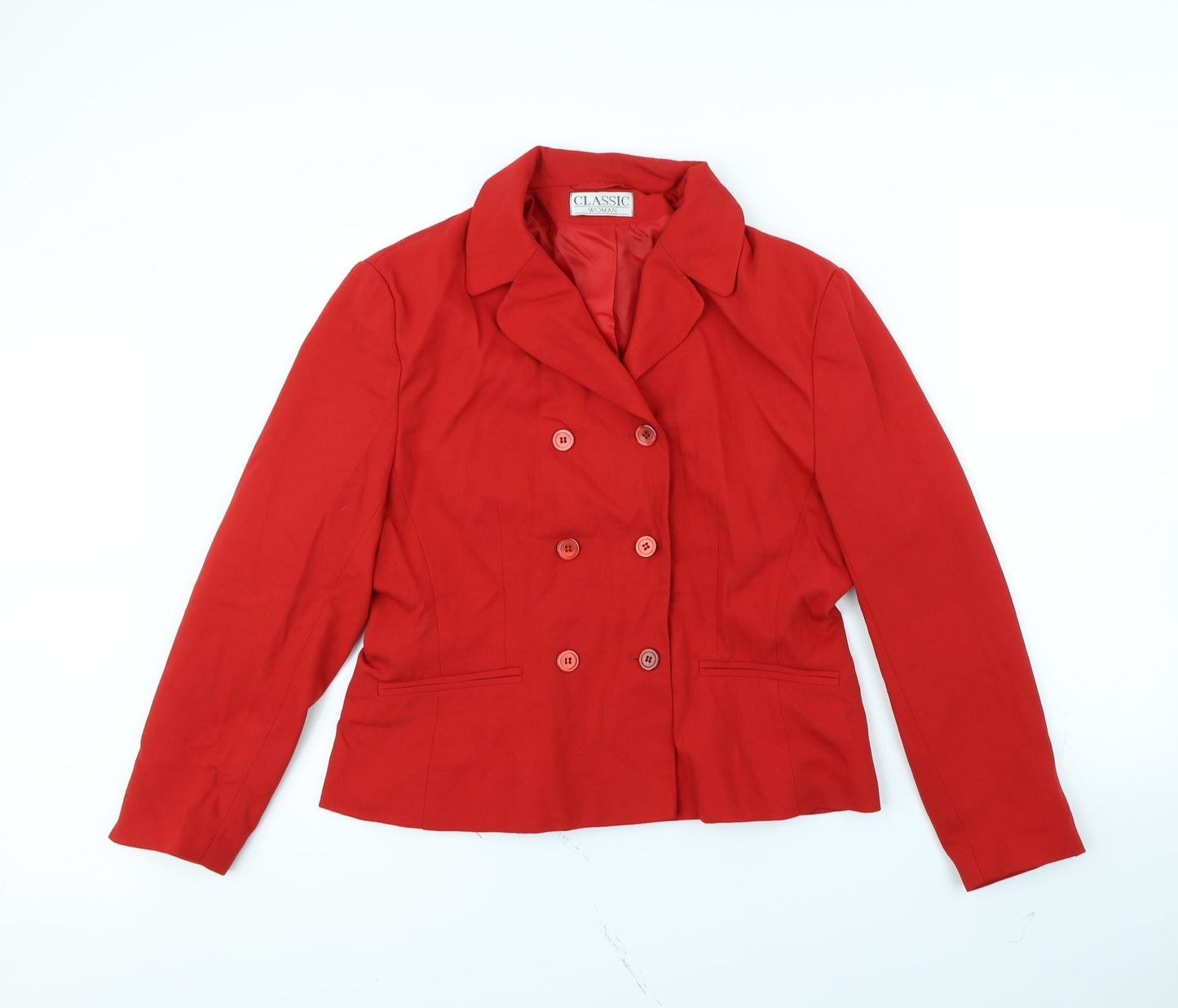 Womens UK Size 16 Preworn Red Jacket