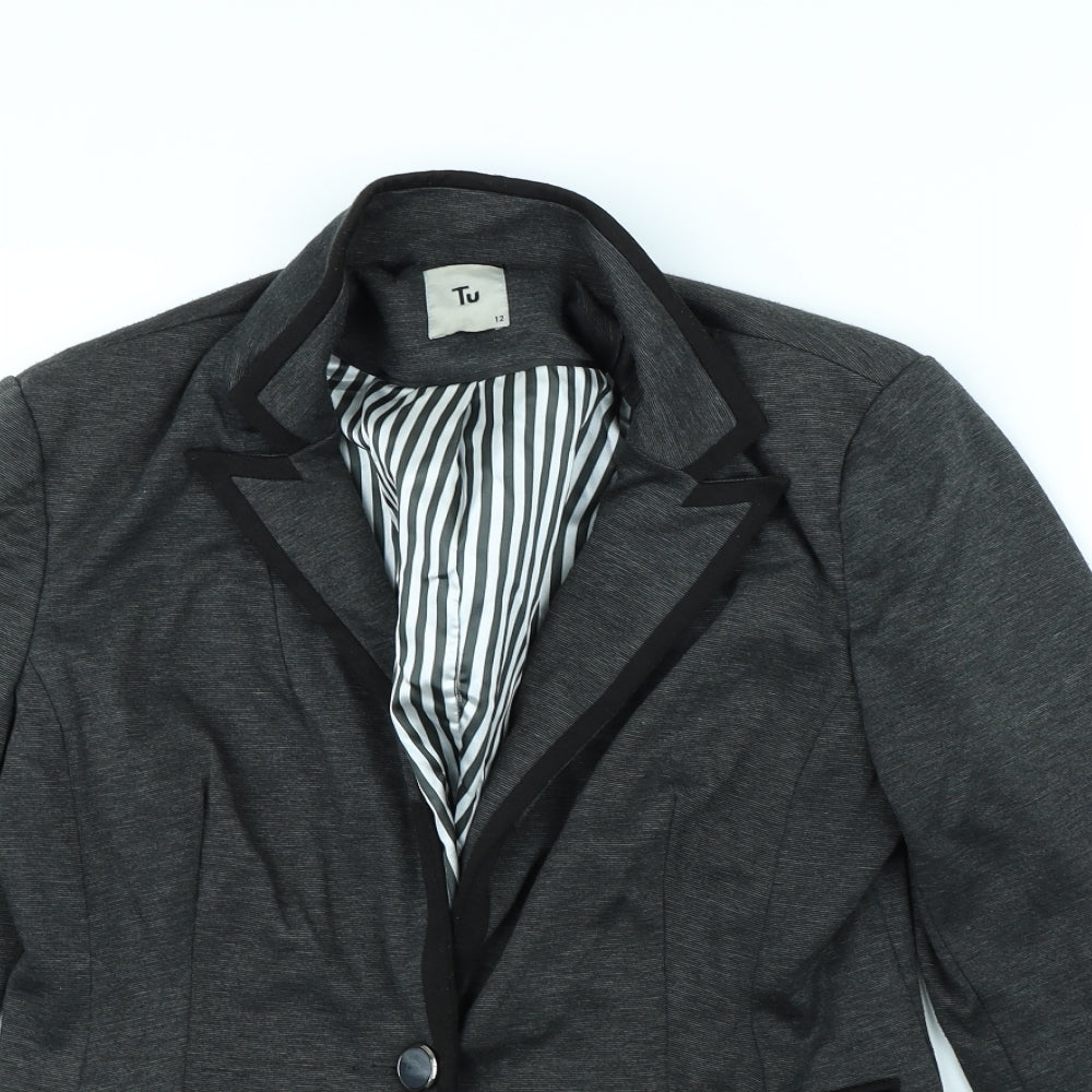 TU Womens Grey   Jacket  Size 12