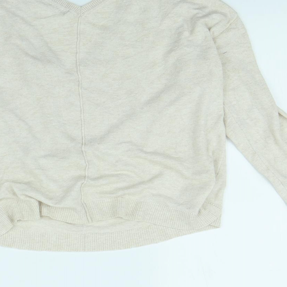 m&s Womens Beige   Pullover Jumper Size 12