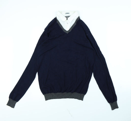 Kensington Mens Blue   Pullover Jumper Size M