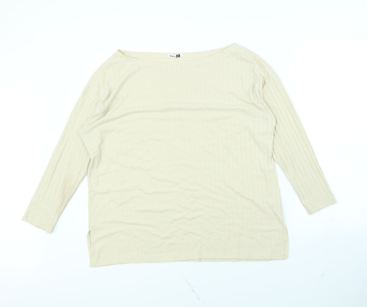 Pep&Co Womens Beige   Pullover Jumper Size 12
