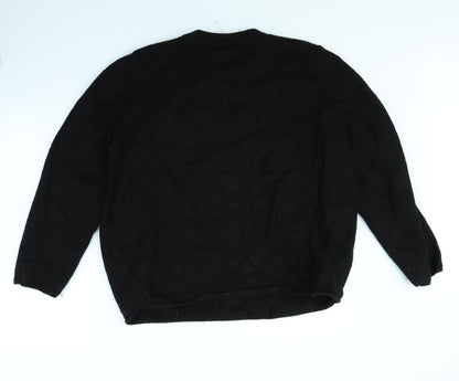 Divided Womens Black   Pullover Jumper Size L  - 94