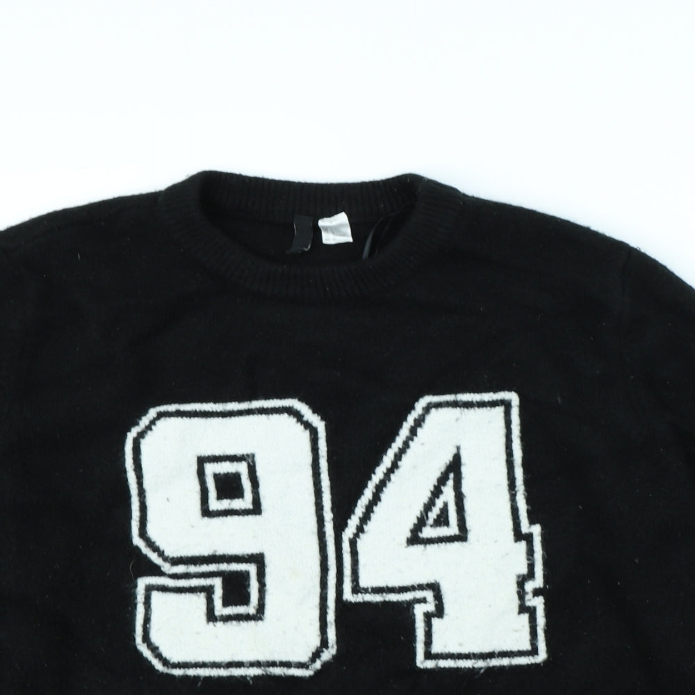 Divided Womens Black   Pullover Jumper Size L  - 94