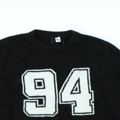 Divided Womens Black   Pullover Jumper Size L  - 94