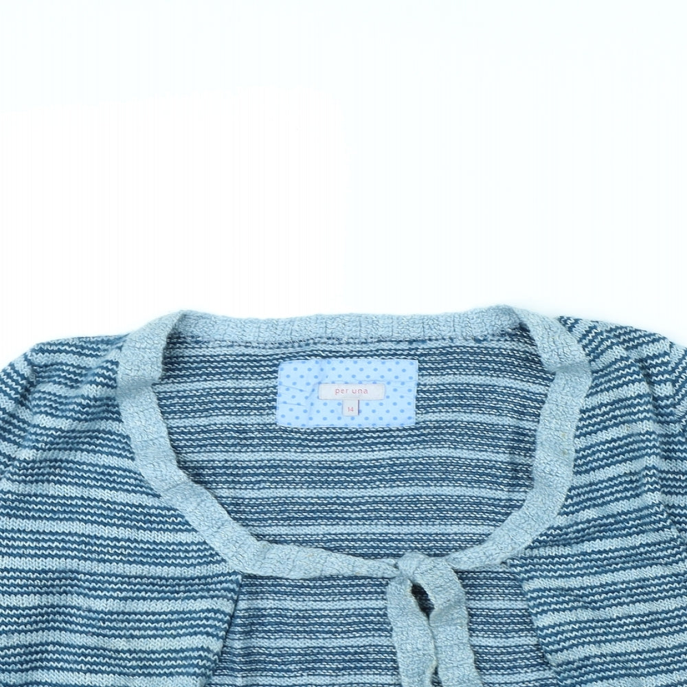 Womens UK Size 14 Per Una Blue Jacket