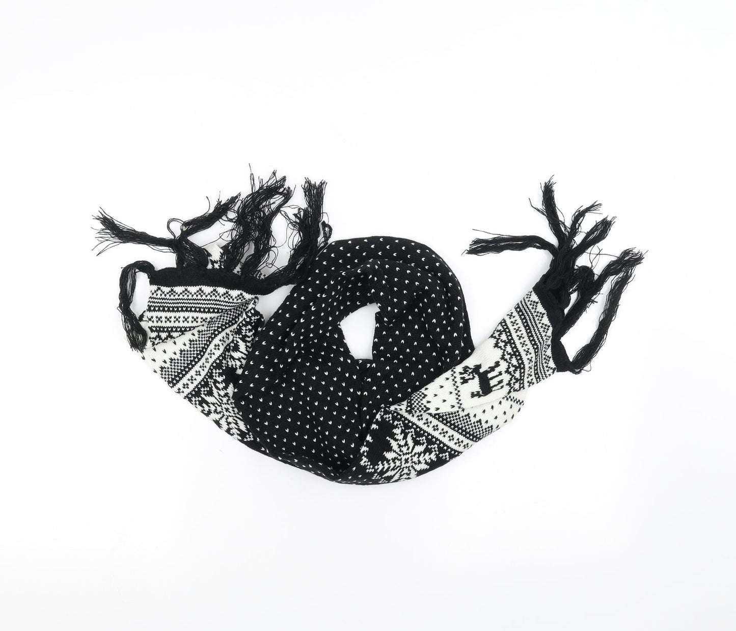 Preworn Unisex Black   Scarf  One Size