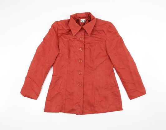 Quiz Womens Orange   Jacket  Size 14