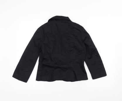 Womens UK Size 10 H&M Black Jacket