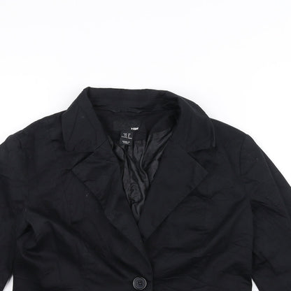 Womens UK Size 10 H&M Black Jacket