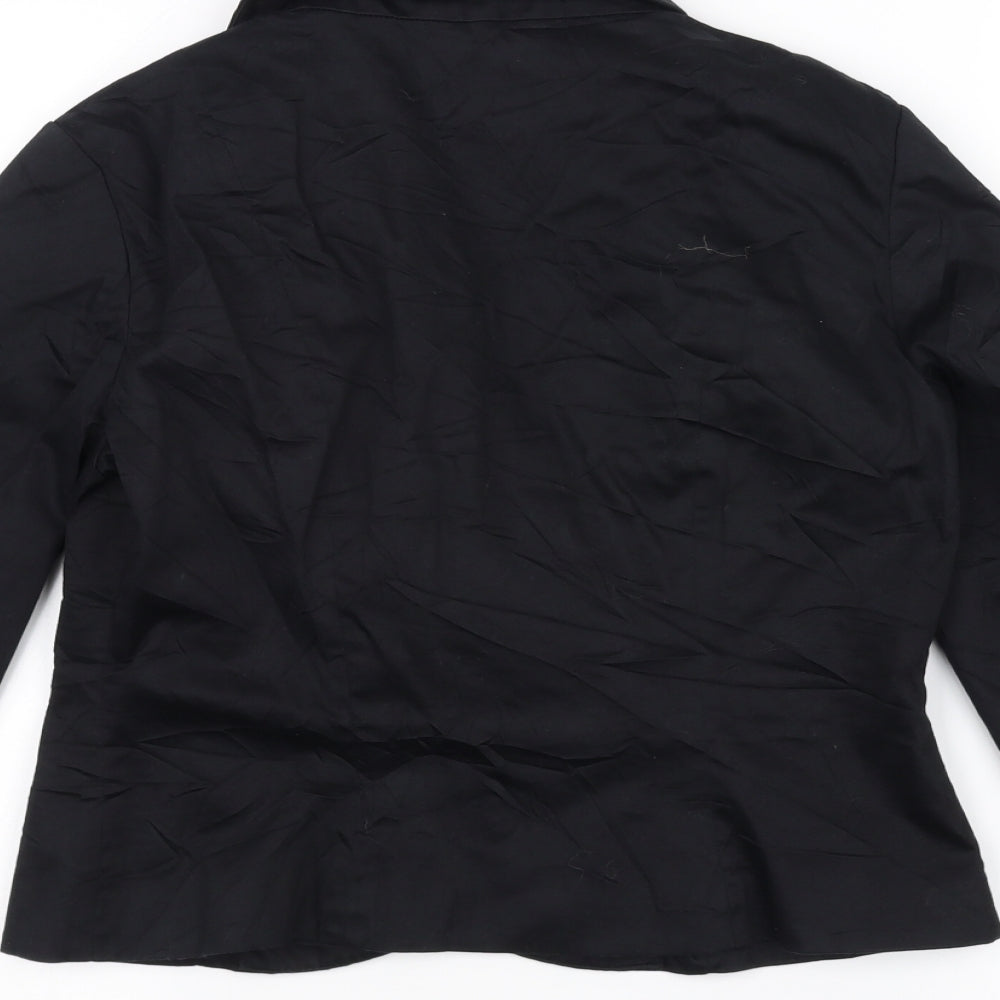 Womens UK Size 10 H&M Black Jacket