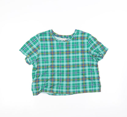 Womens UK Size M MONKL Green Basic T-Shirt