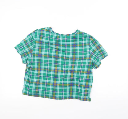 Womens UK Size M MONKL Green Basic T-Shirt