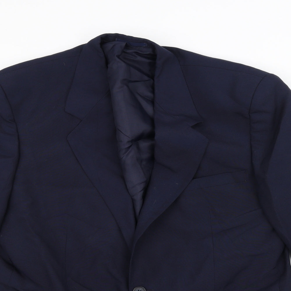 Mens UK Size 42 Preworn Regular Blue Suit Jacket