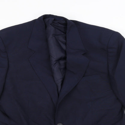Mens UK Size 42 Preworn Regular Blue Suit Jacket