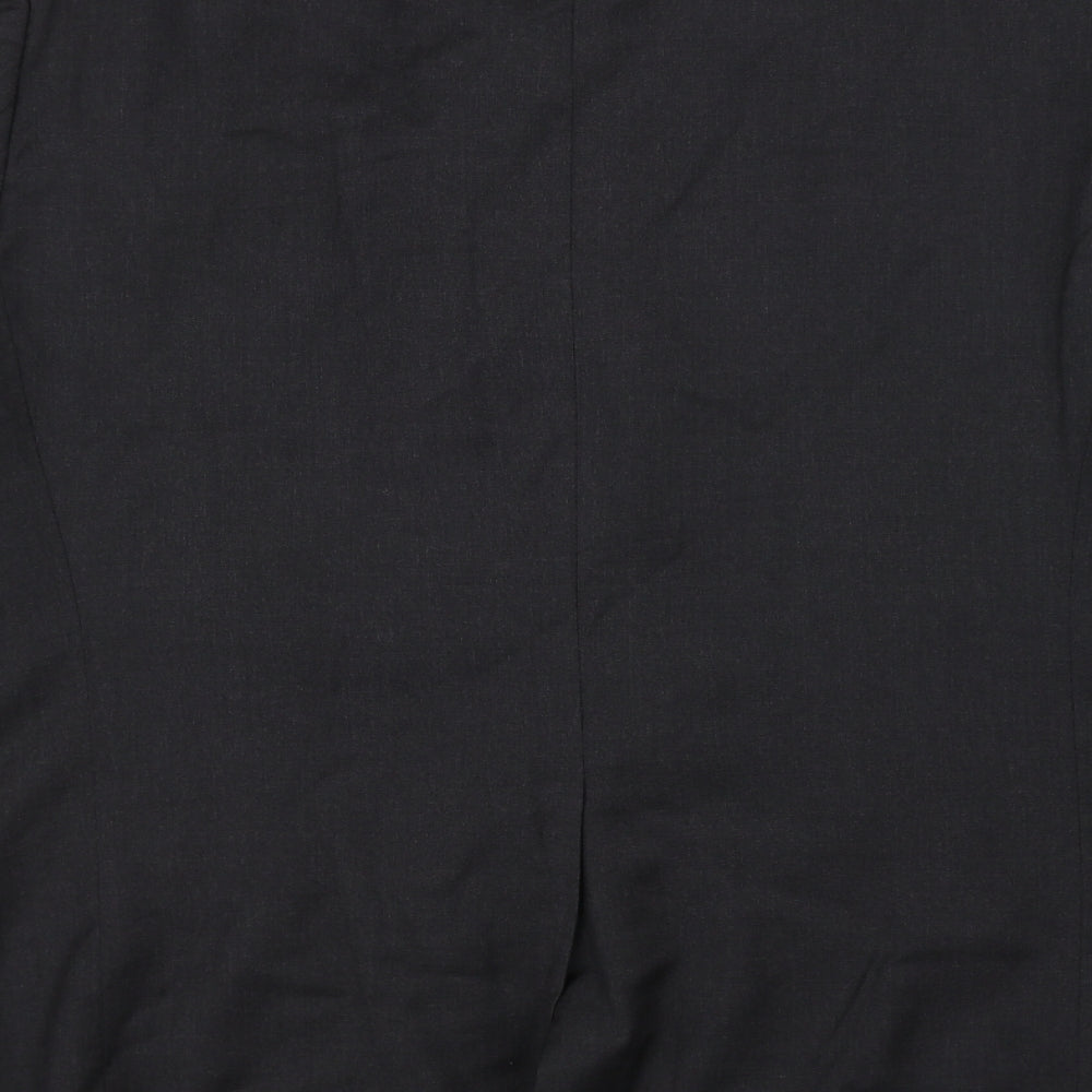 Angelico Mens Black   Jacket Suit Jacket Size 40