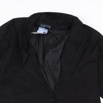 Womens UK Size 14 Expressions Black Jacket