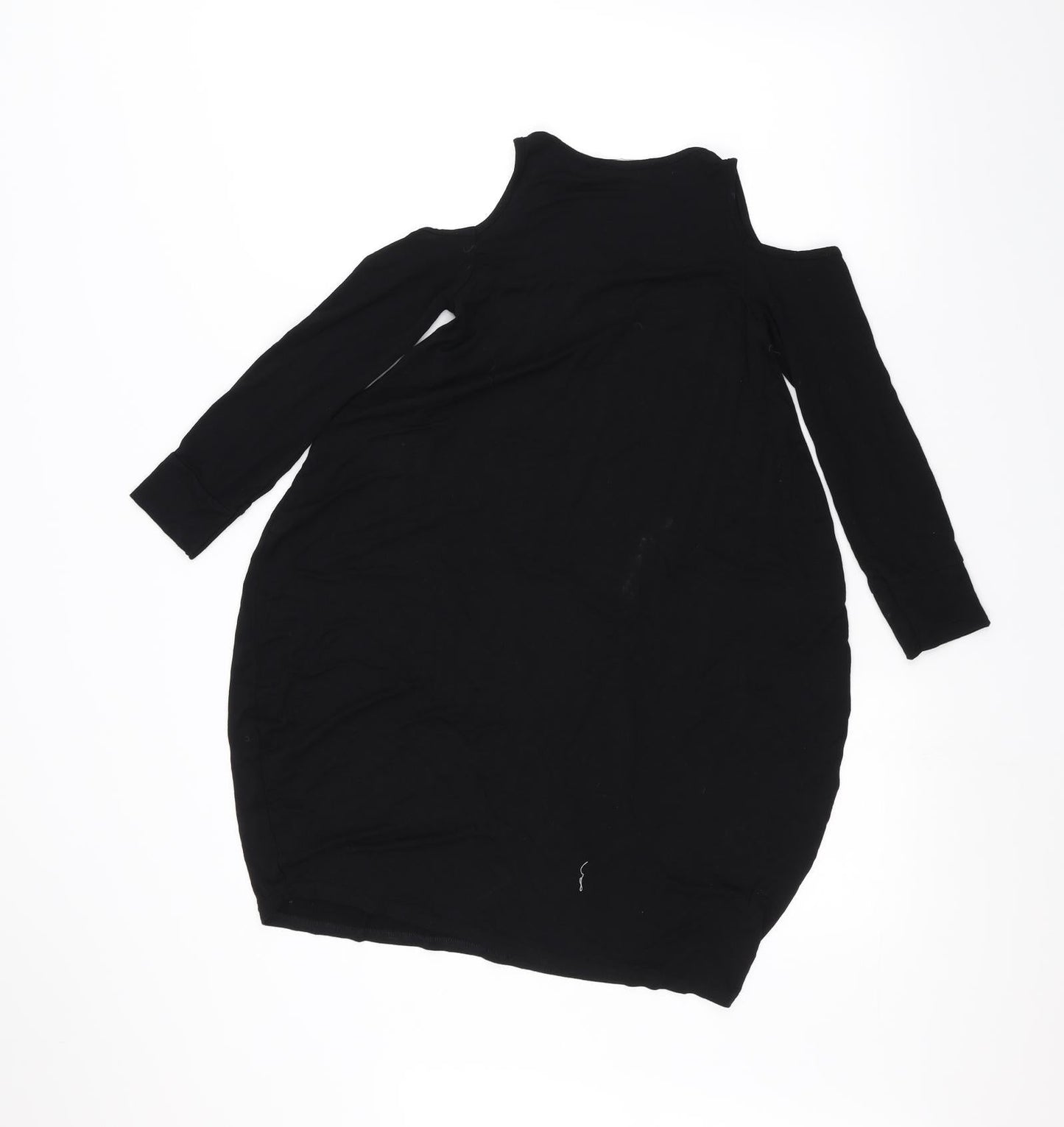 Womens UK Size 4 PRETTYLITTLETHING Black Basic T-Shirt