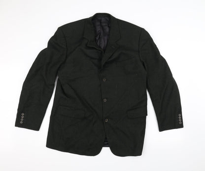 Mens UK Size 40 Preworn Regular Green Suit Jacket