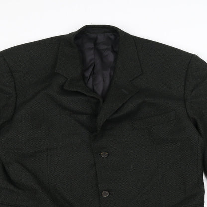 Mens UK Size 40 Preworn Regular Green Suit Jacket