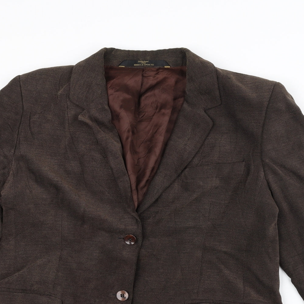 Womens UK Size 12 Marks and Spencer Brown Jacket