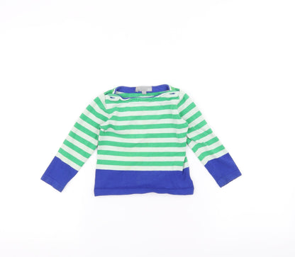 JBC Baby White Striped  Pullover Jumper Size 24 Months