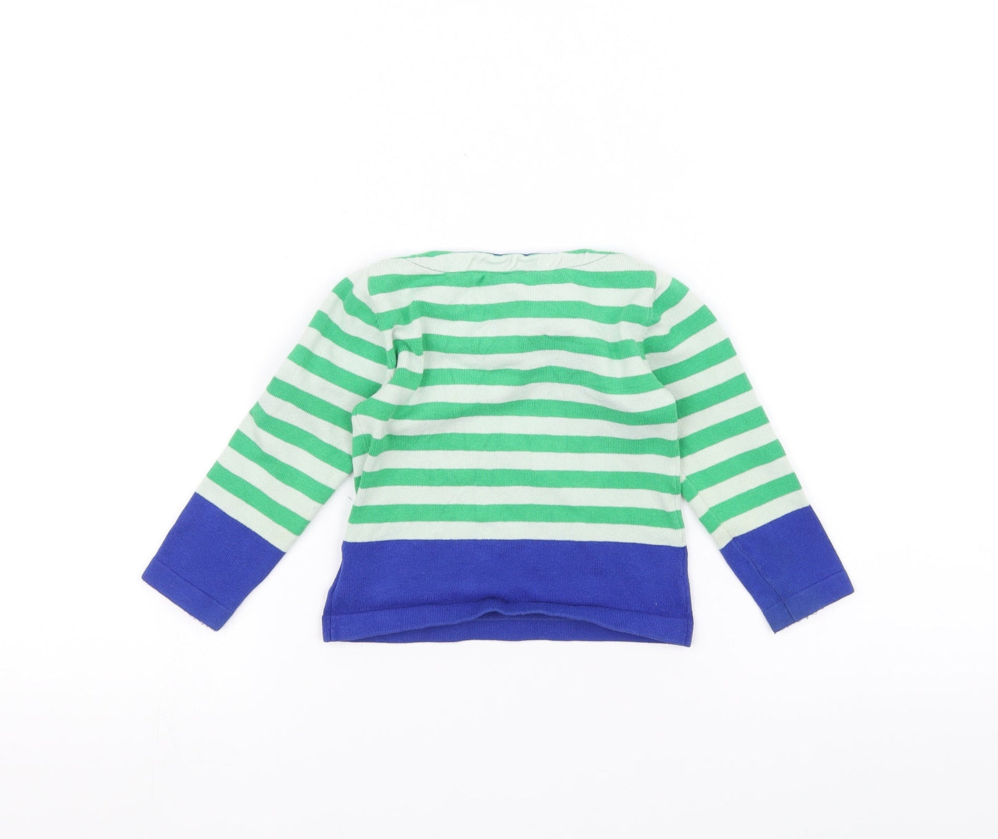 JBC Baby White Striped  Pullover Jumper Size 24 Months