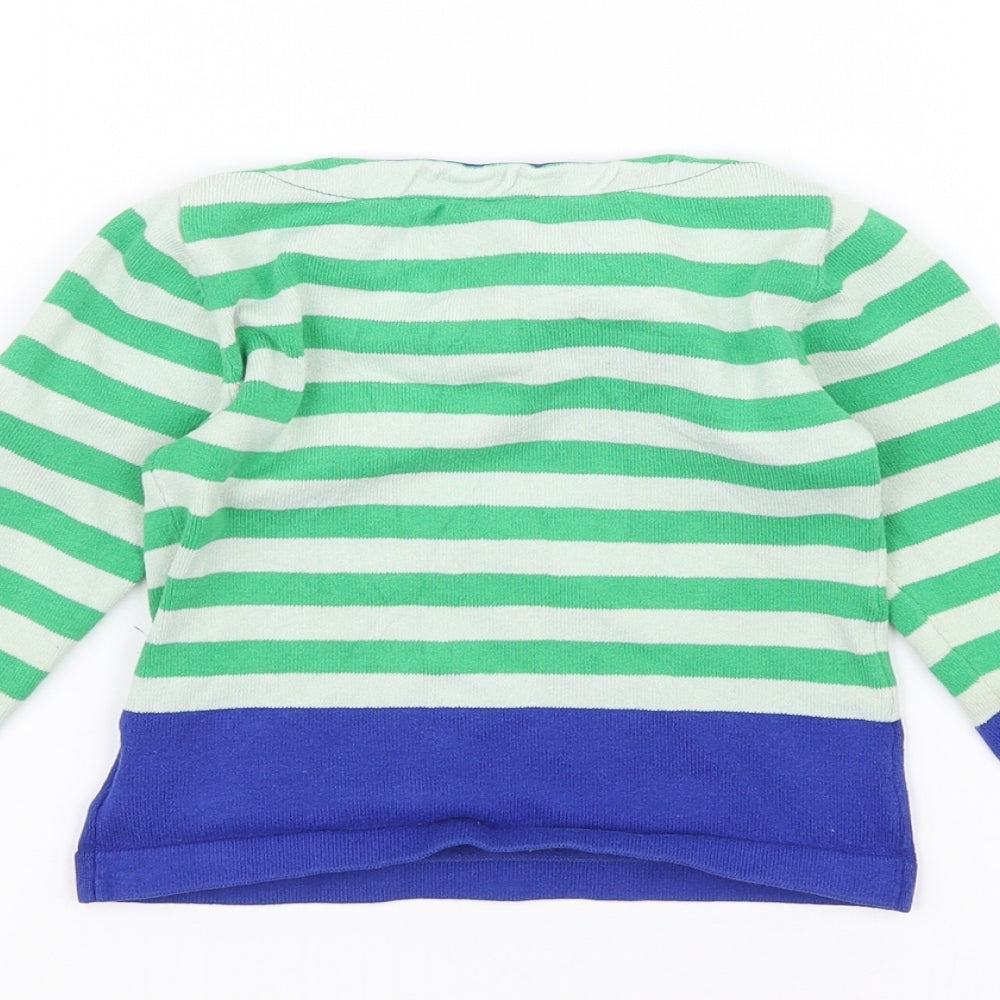 JBC Baby White Striped  Pullover Jumper Size 24 Months