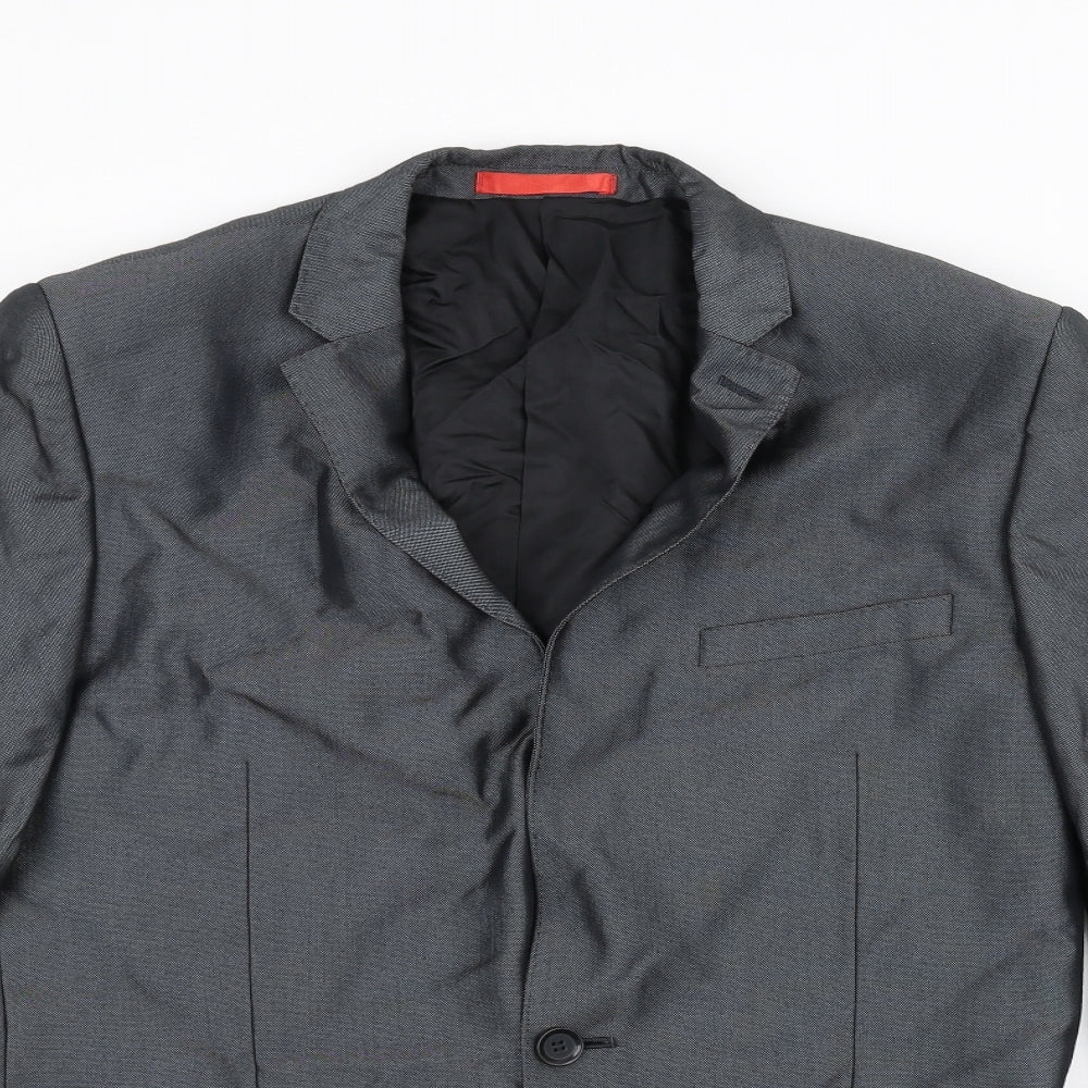 Mens UK Size 34 Ventuno 21 Regular Grey Suit Jacket