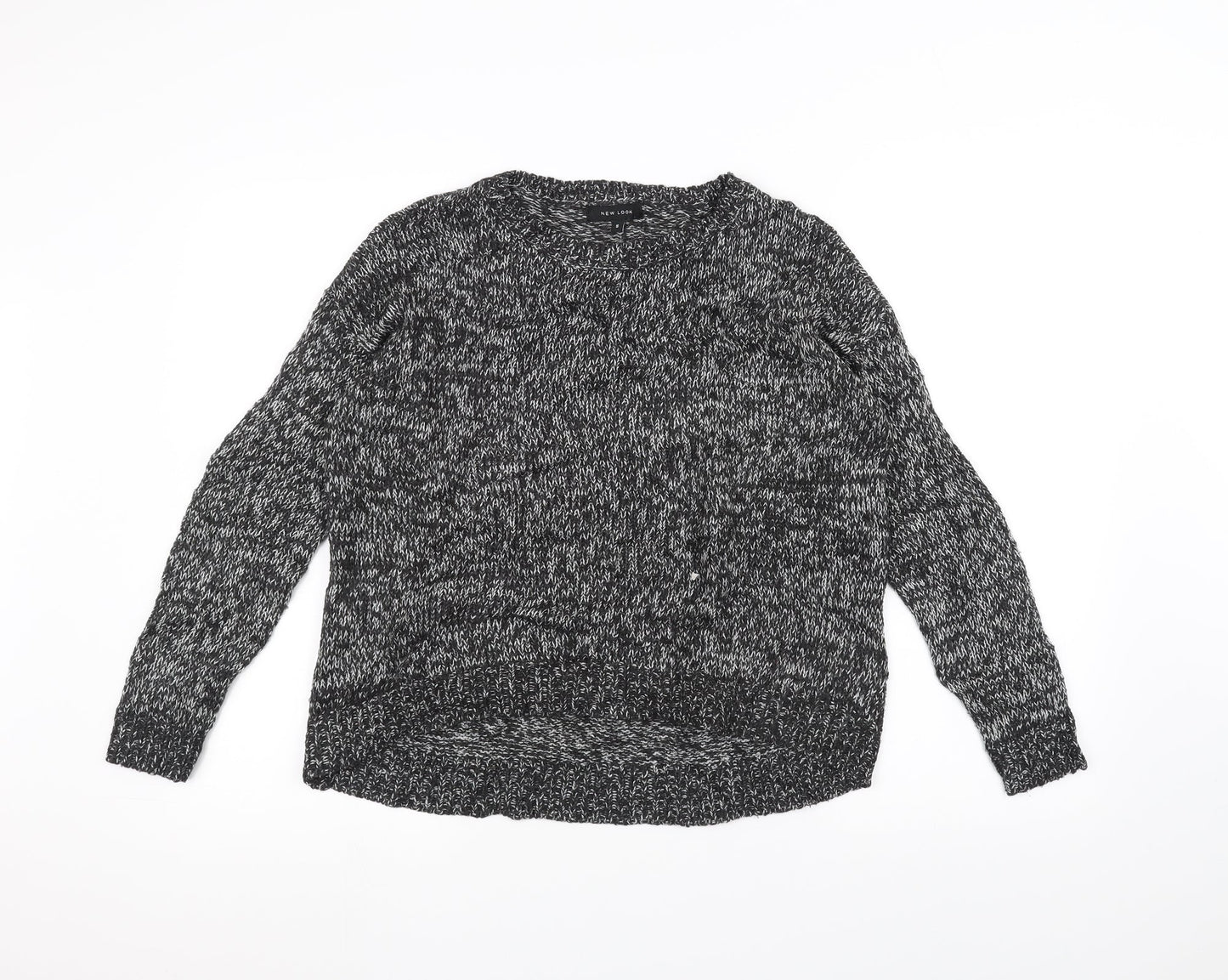 New Look Womens Black  Knit Pullover Jumper Size S