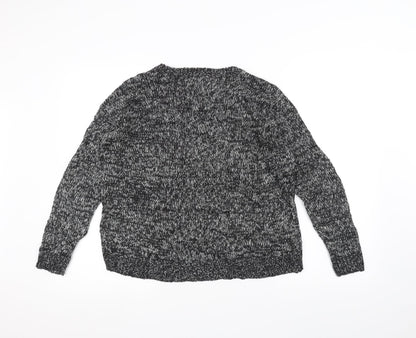New Look Womens Black  Knit Pullover Jumper Size S