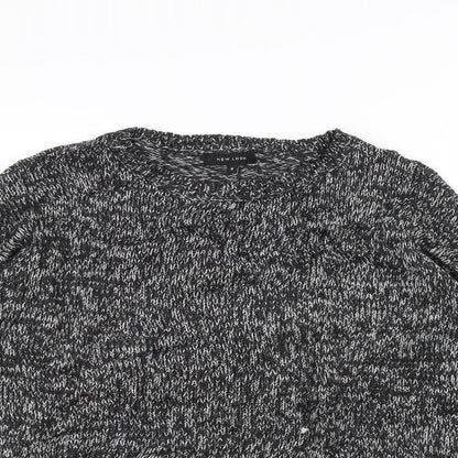 New Look Womens Black  Knit Pullover Jumper Size S