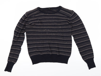 NEXT Womens Blue Striped  Pullover Jumper Size 12