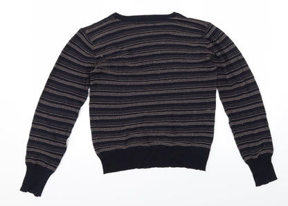 NEXT Womens Blue Striped  Pullover Jumper Size 12