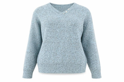 Bonmarché Womens Blue Pullover Jumper Size S