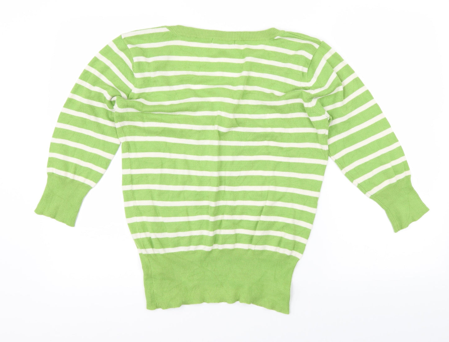 Atmosphere Girls Green Striped  Pullover Jumper Size 12-13 Years