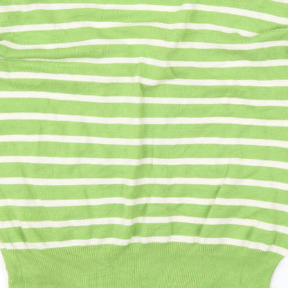Atmosphere Girls Green Striped  Pullover Jumper Size 12-13 Years