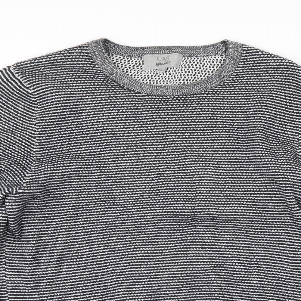 Marks & Spencer Mens Grey   Pullover Jumper Size S