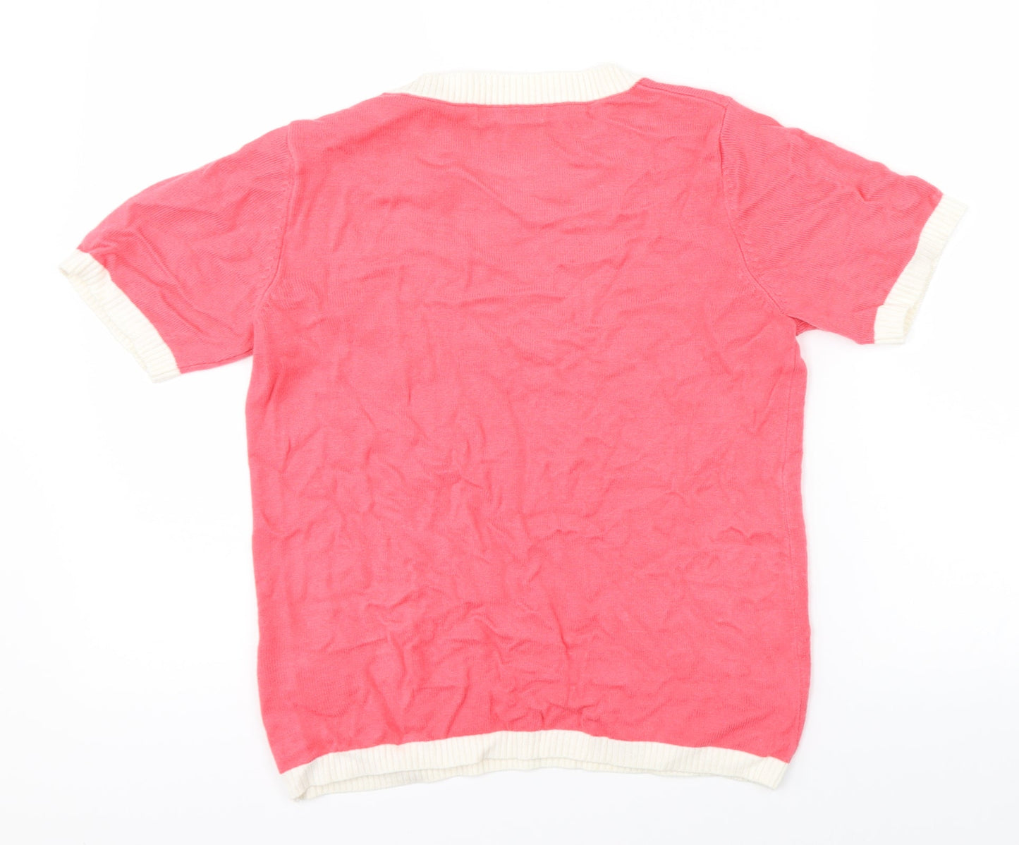 Womens UK Size 8 Marks & Spencer Pink Jersey T-Shirt