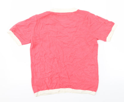 Womens UK Size 8 Marks & Spencer Pink Jersey T-Shirt