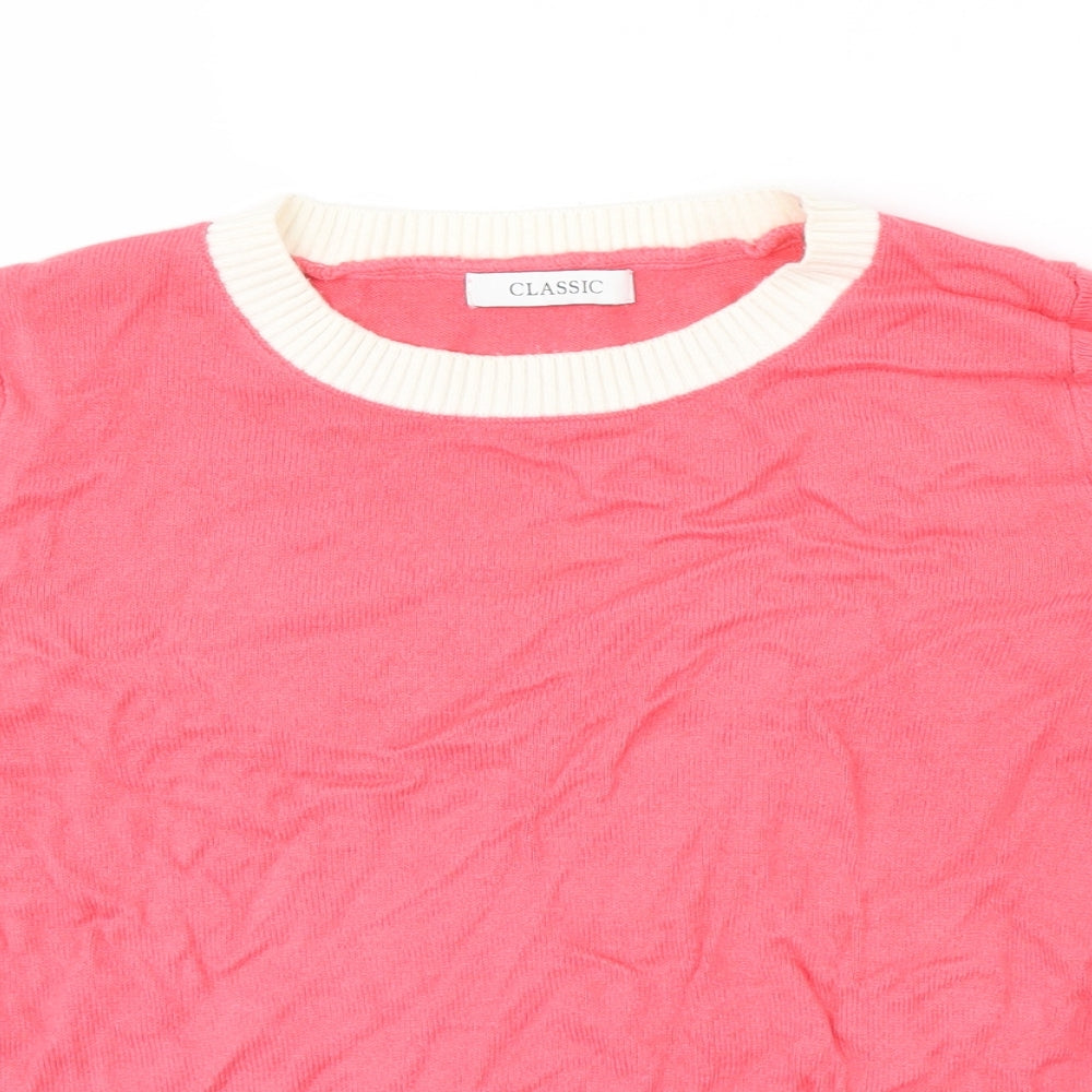 Womens UK Size 8 Marks & Spencer Pink Jersey T-Shirt