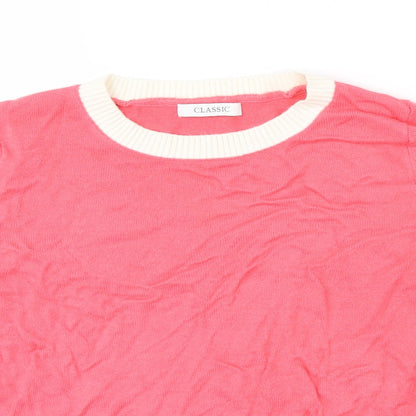 Womens UK Size 8 Marks & Spencer Pink Jersey T-Shirt