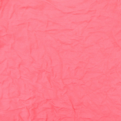 Womens UK Size 8 Marks & Spencer Pink Jersey T-Shirt