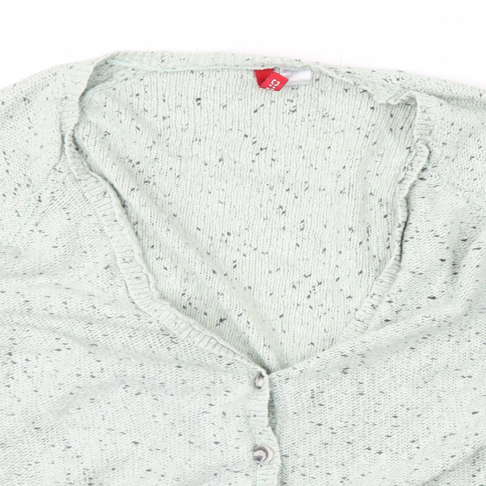 H&M Womens Green   Cardigan Jumper Size 4