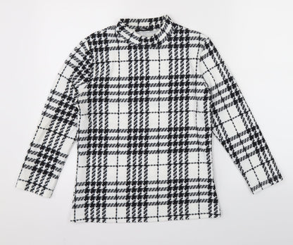 SheIn Womens Multicoloured Check  Basic Blouse Size M