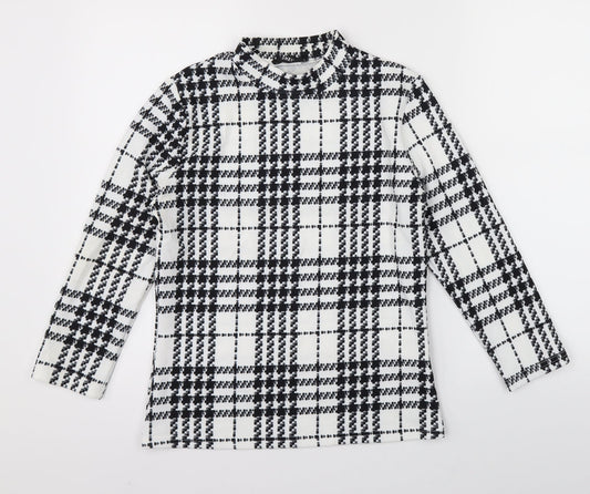 SheIn Womens Multicoloured Check  Basic Blouse Size M