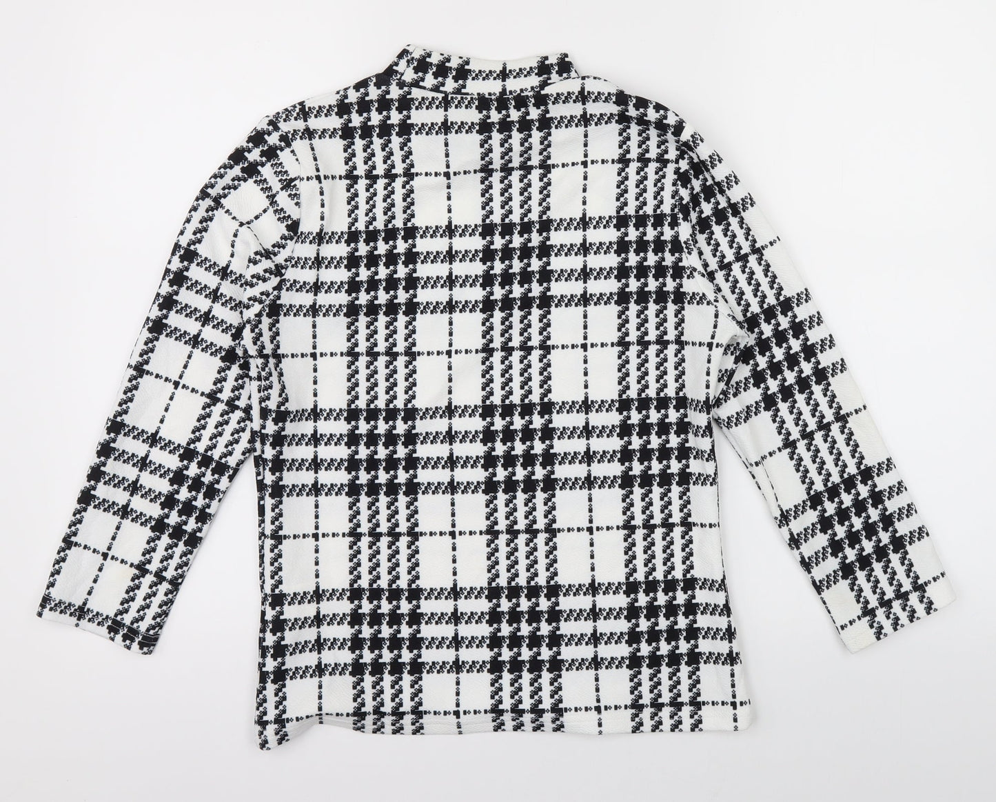 SheIn Womens Multicoloured Check  Basic Blouse Size M