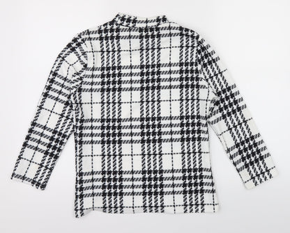 SheIn Womens Multicoloured Check  Basic Blouse Size M