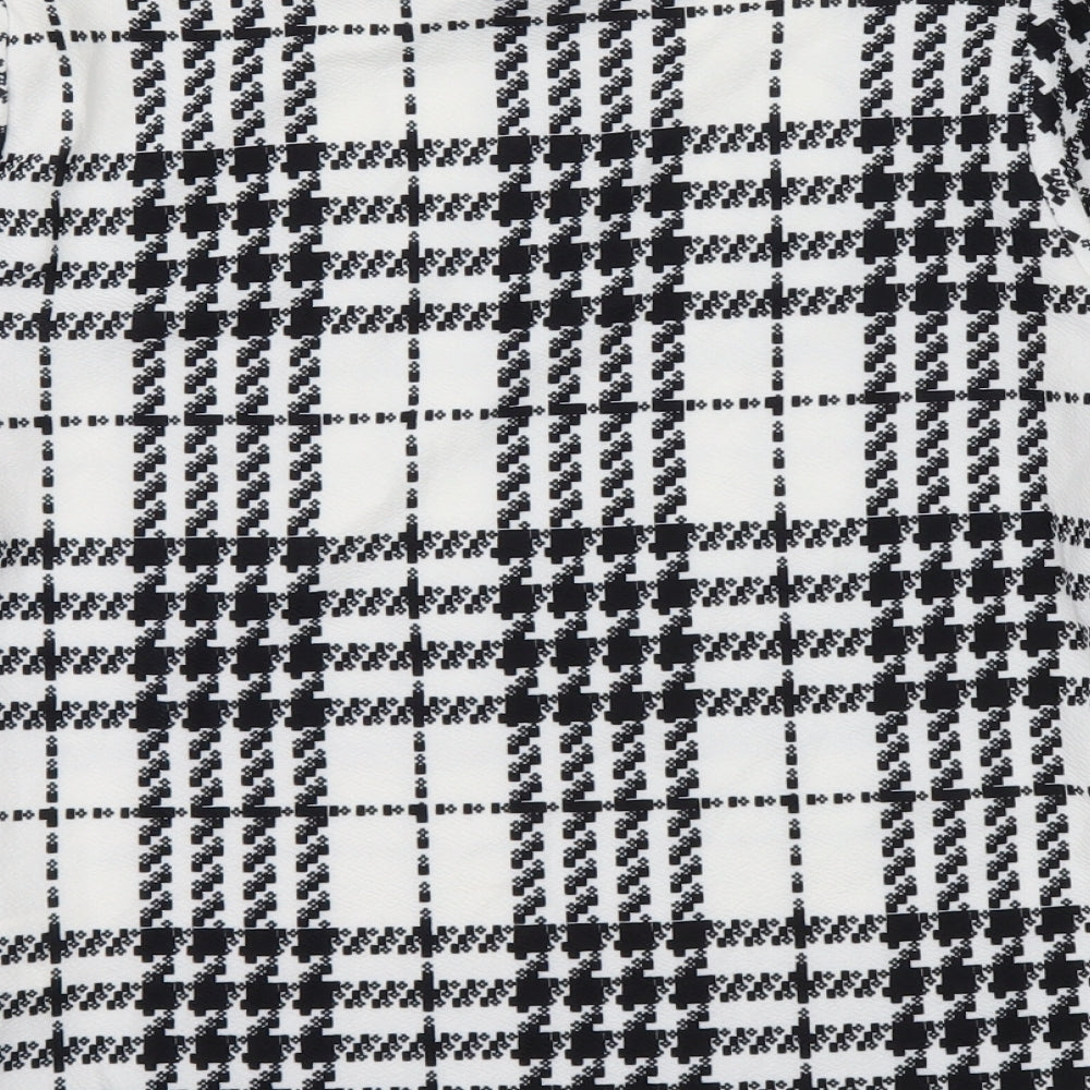SheIn Womens Multicoloured Check  Basic Blouse Size M