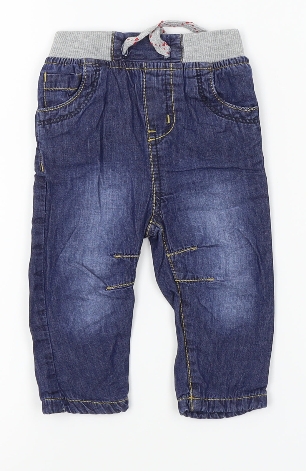 Earlydays Baby Blue  Denim Sweatpants Jeans Size 3-6 Months