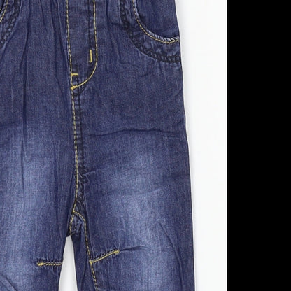 Earlydays Baby Blue  Denim Sweatpants Jeans Size 3-6 Months
